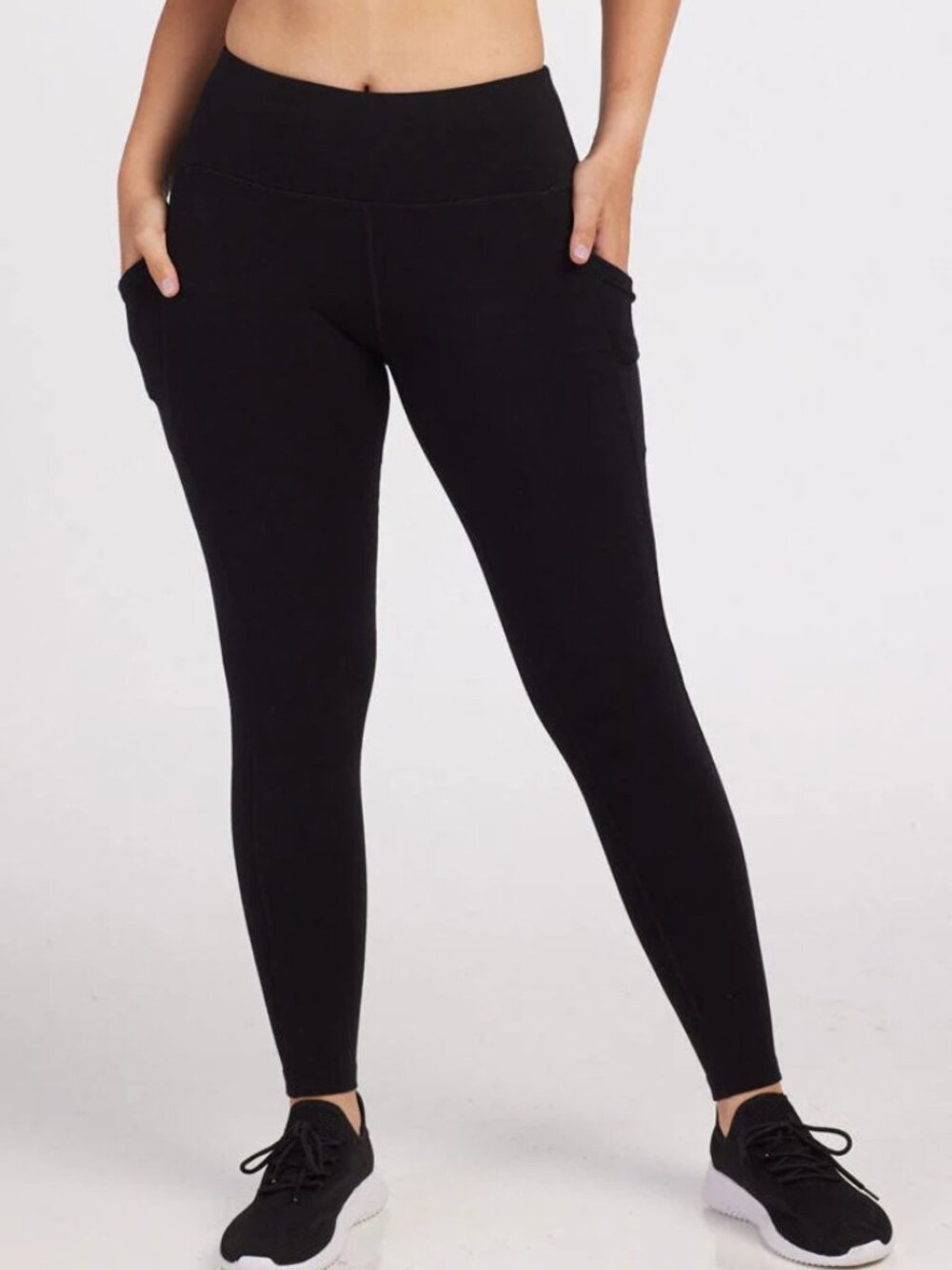 Woolx Piper Pocket Leggings XS Merino Wool Black Outdoor Hike Trail Base Layer